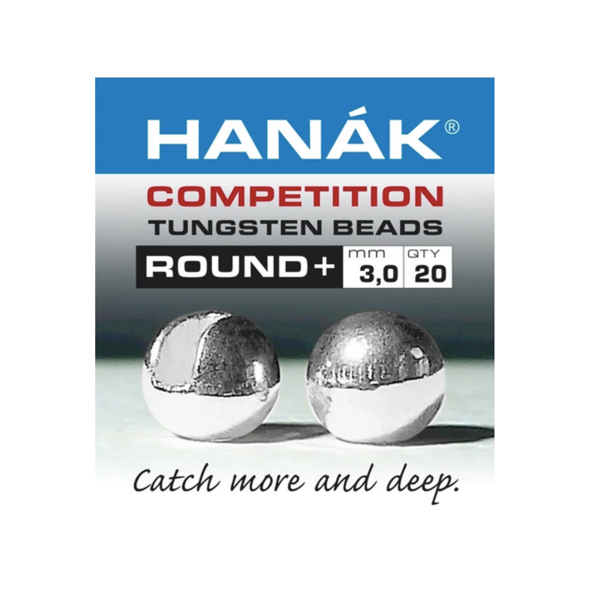 Hanak Round Slotted Tungsten Beads