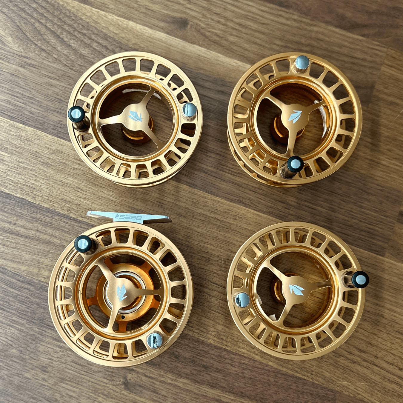 Sage Spectrum 7/8 Copper Fly Reel + 3 Platinum Spools - Consignment