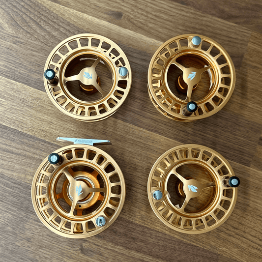 Sage Spectrum 7/8 Copper Fly Reel + 3 Platinum Spools - Consignment