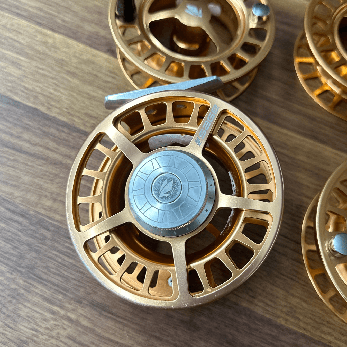 Sage Spectrum 7/8 Copper Fly Reel + 3 Platinum Spools - Consignment