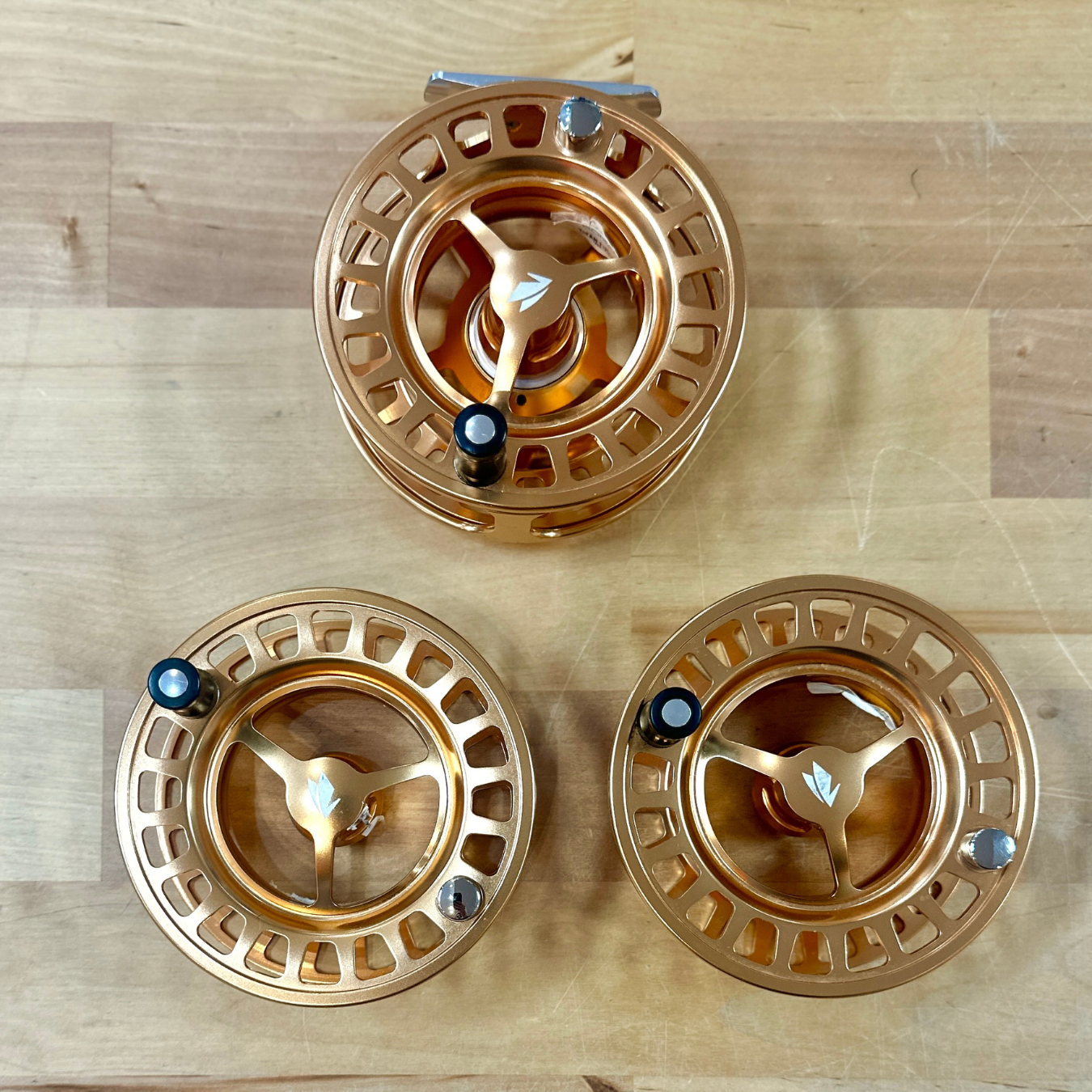 Sage Spectrum 9/10 Copper Fly Reel + 2 Spools - Consignmentv