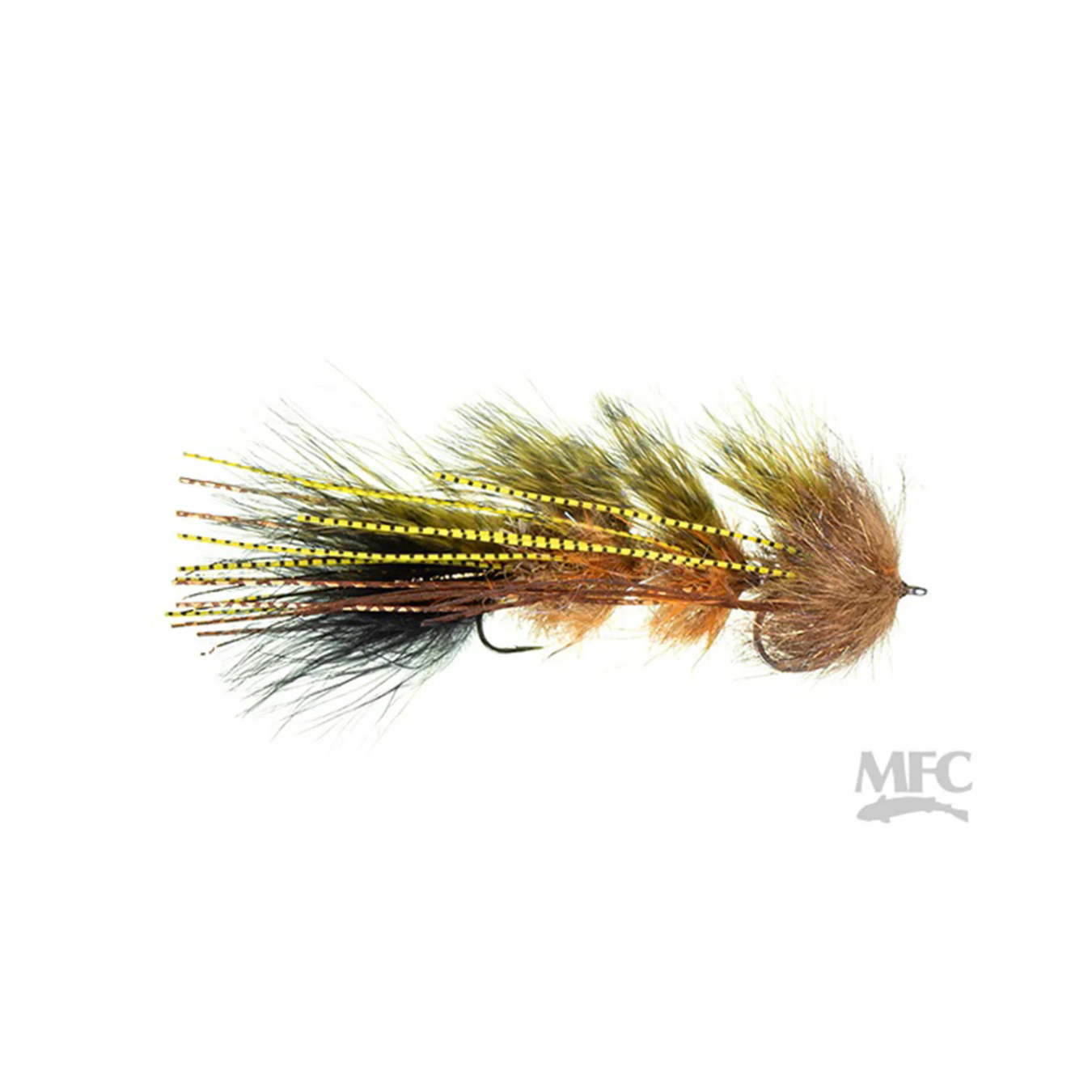 Schultzy's Cold Water Nut Streamer Fly dark sculpin