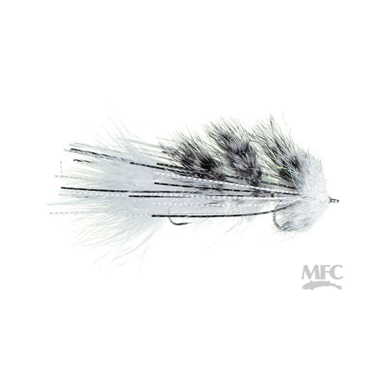 Schultzy's Cold Water Nut Streamer Fly white boy rick