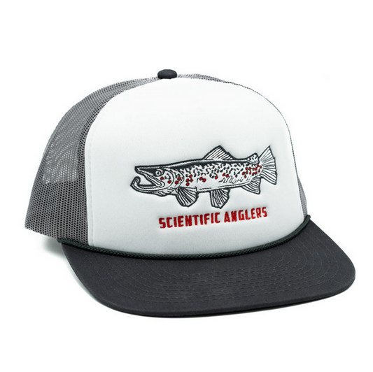 Scientific Anglers - Stockton Brown Trout Grey/White Trucker Hat