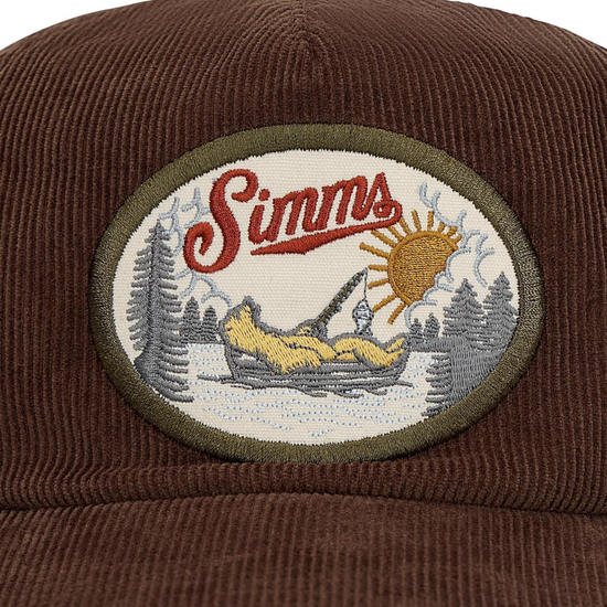 Simms Double Haul Corduroy Cap jasper front