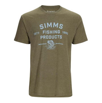 Simms - M's Stacked Logo Bass T-Shirt