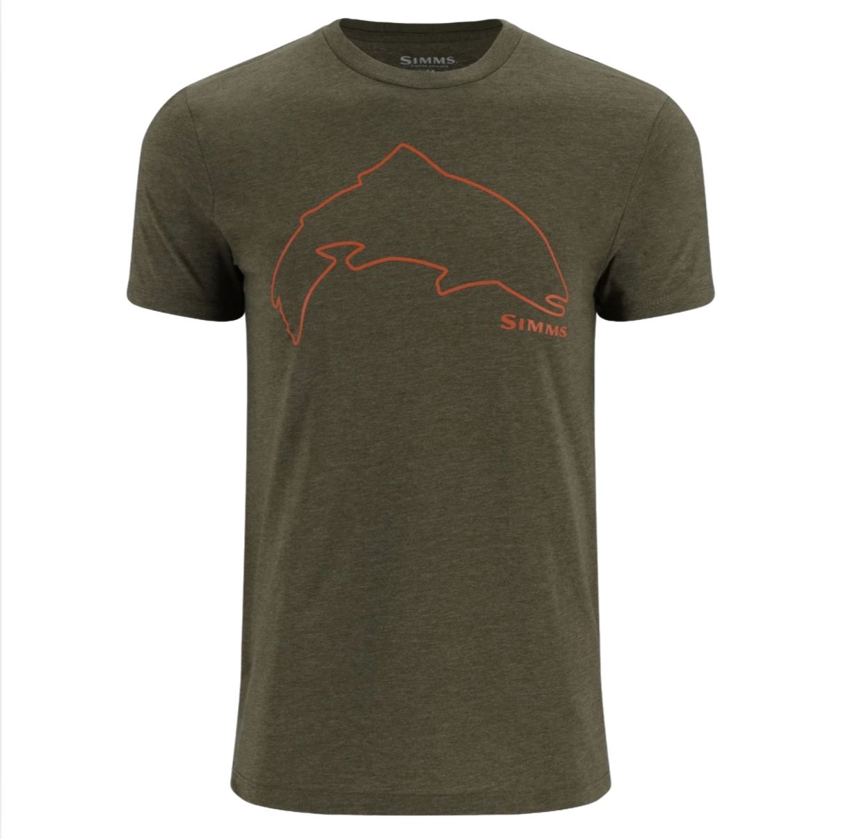 Simms M's Trout Outline Shirt