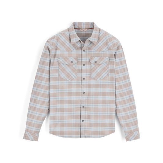 Simms Men's Brackett Flannel Shirt sterling