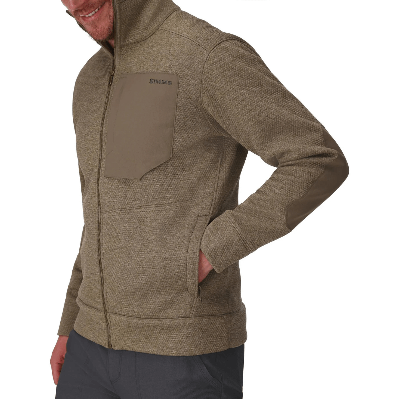 Simms Men's Harbor Fleece sturgeon