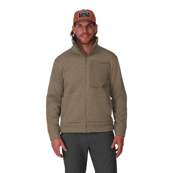 Simms Men's Harbor Fleece sturgeon