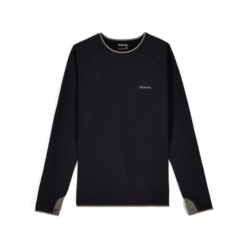 Simms Men's Strata 200 Long Sleeve Baselayer Crew black