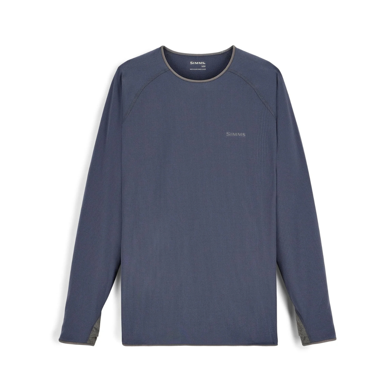 Simms Men's Strata 200 Long Sleeve Baselayer Crew selvedge