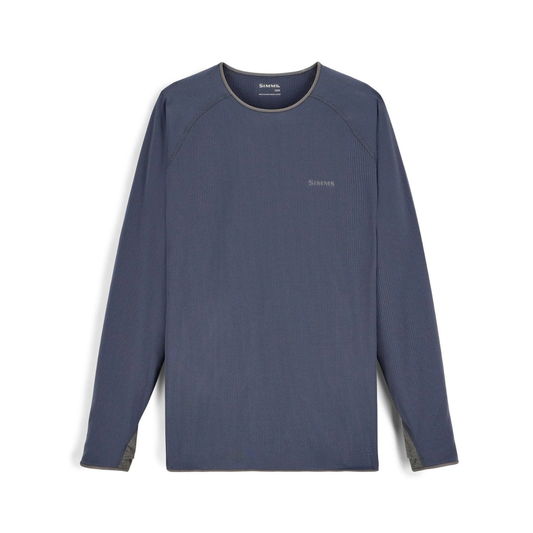 Simms Men's Strata 200 Long Sleeve Baselayer Crew selvedge