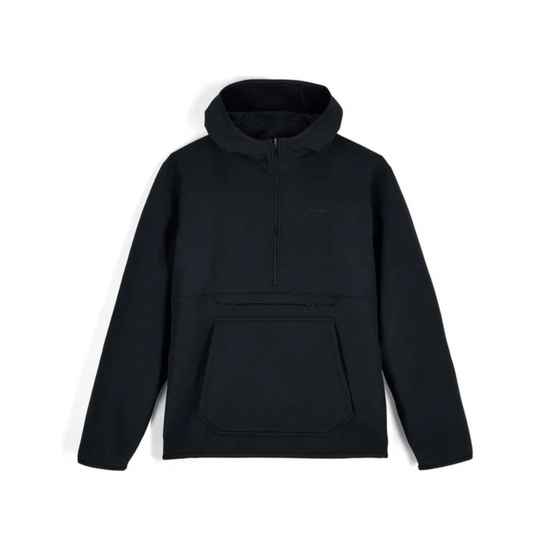 Simms Men's Strata 330 Half Zip Midlayer Hoody black