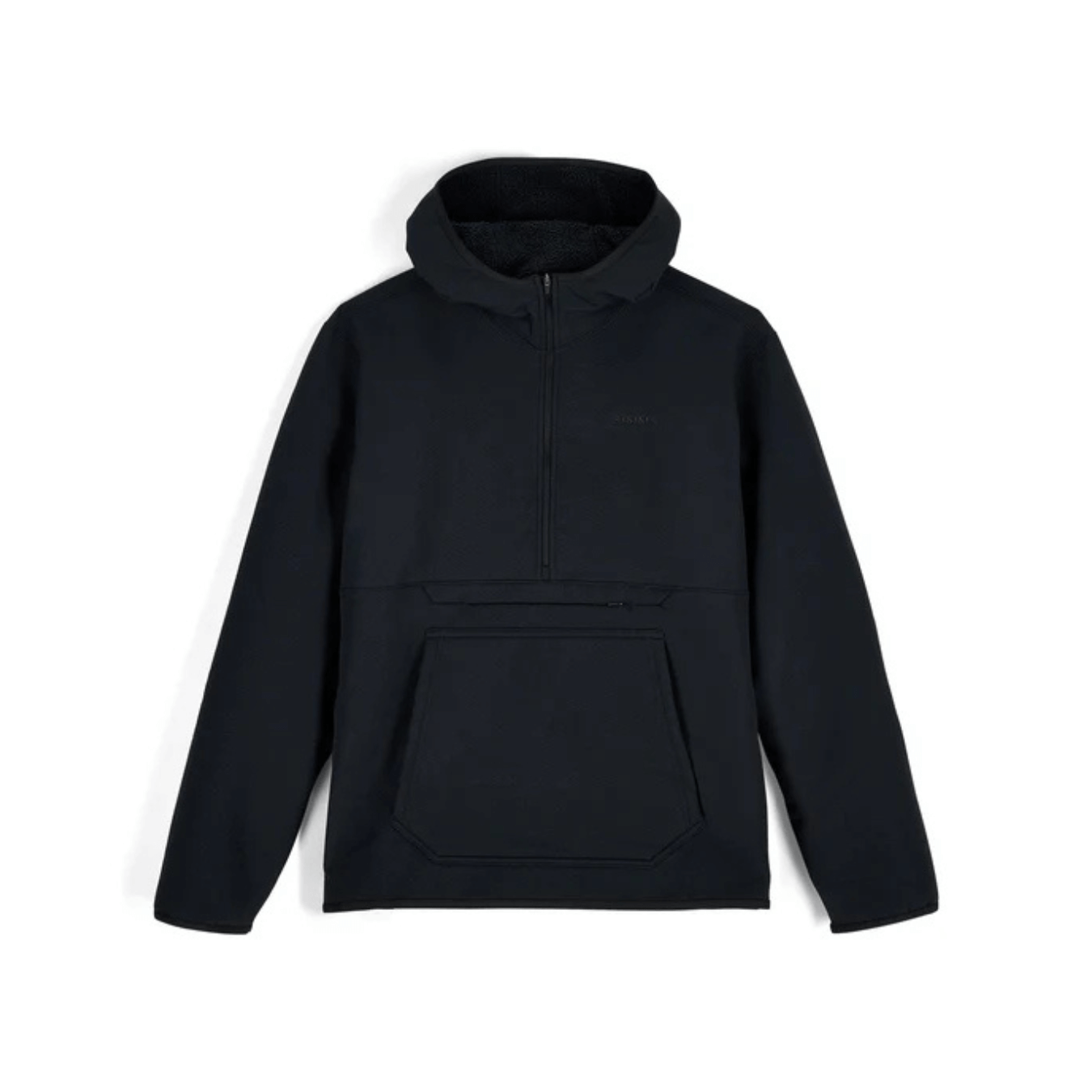 Simms Men's Strata 330 Half Zip Midlayer Hoody black