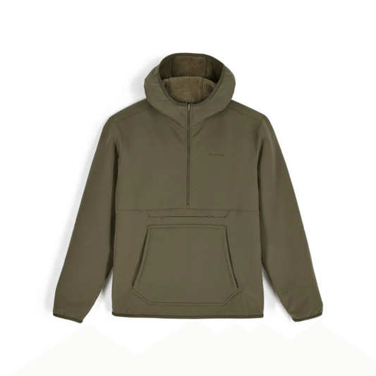 Simms Men's Strata 330 Half Zip Midlayer Hoody loden