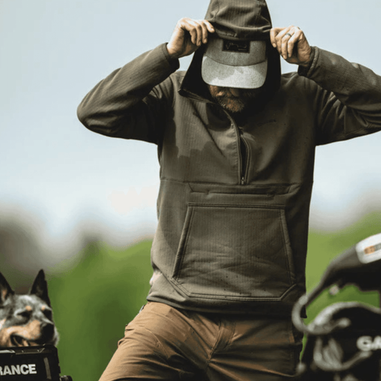 Simms Men's Strata 330 Half Zip Midlayer Hoody loden boat