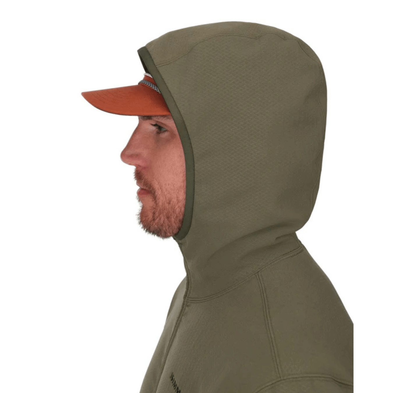 Simms Men's Strata 330 Half Zip Midlayer Hoody loden hood