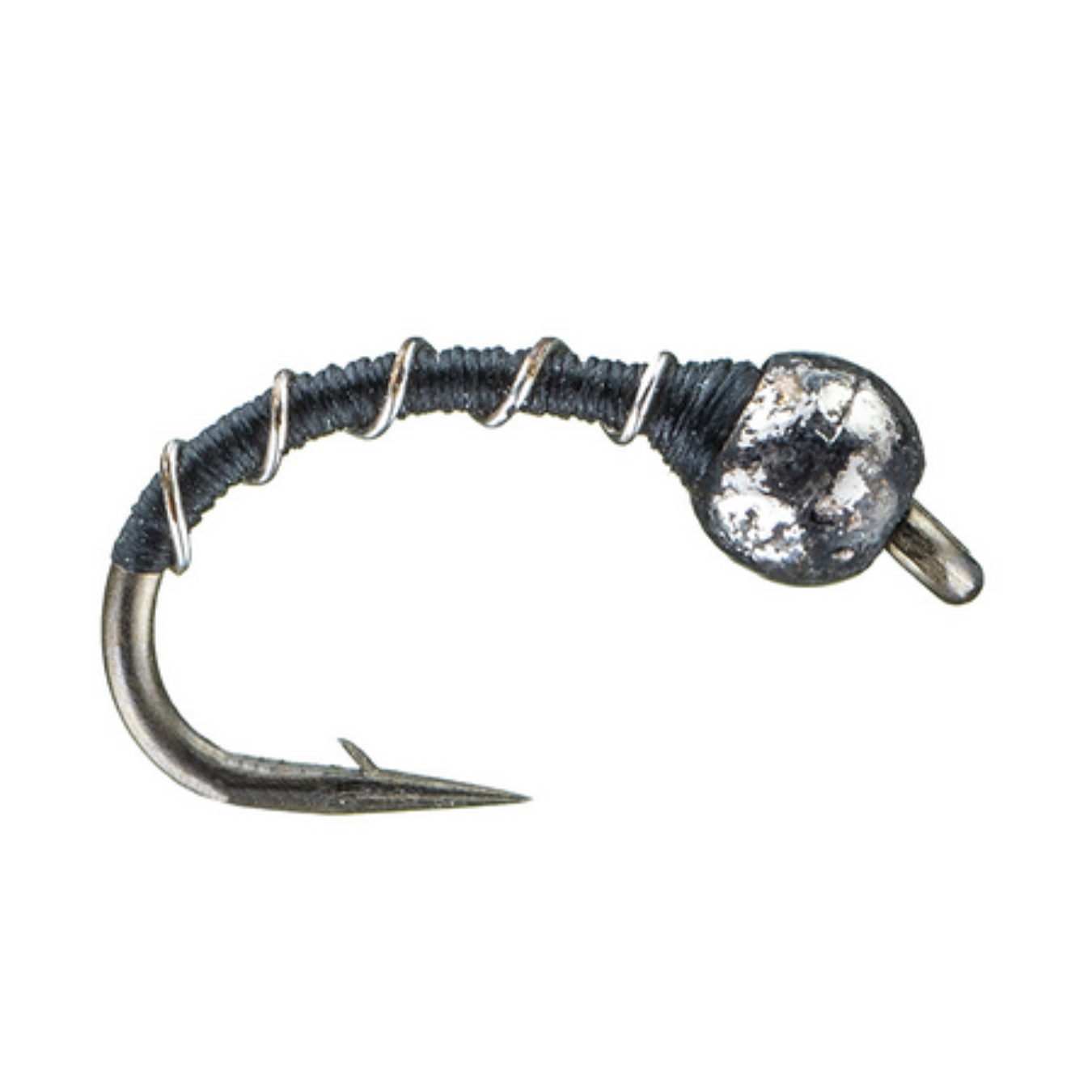 Tungsten Bead Zebra Midge Black/Silver