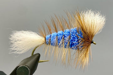 Wulff Bomber - Electric Blue/Brown Hackle