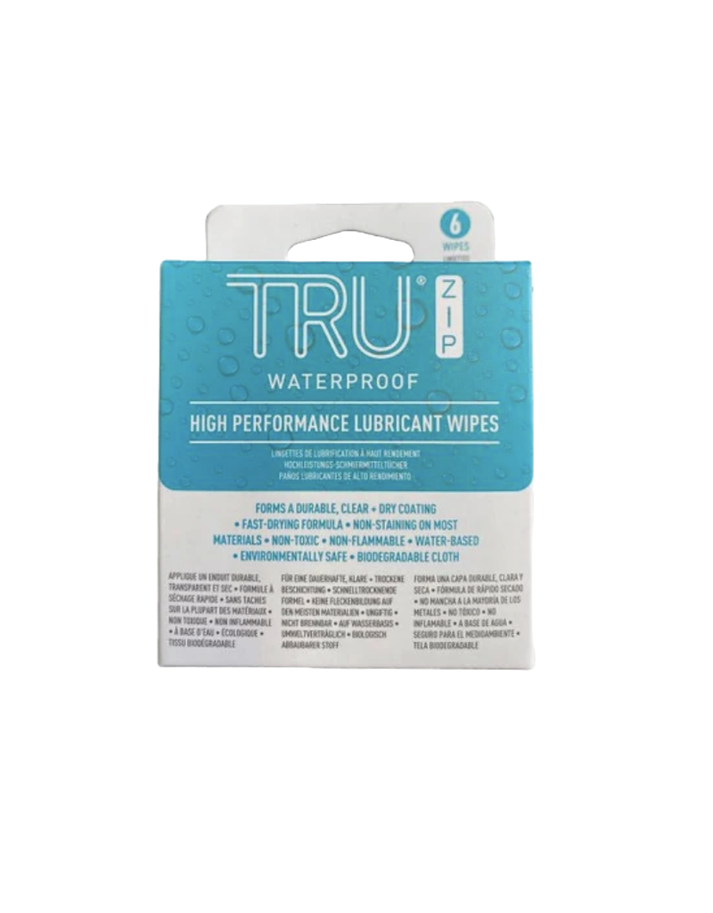 TruZip Lubricant Wipes - 6 Pack