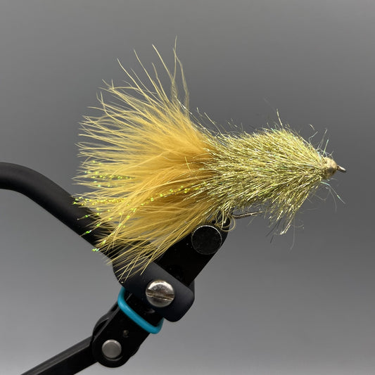 Coffey's Sparkle Minnow Bead Head - Light Olive