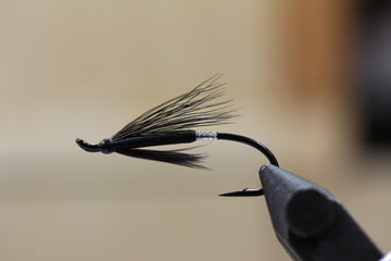 Black Silver Tip (Moose Wing) - Canadian Tied