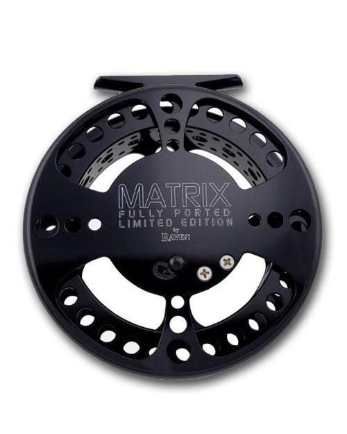 Raven Matrix Limited Edition Centerpin Reel 4 3/4" Black