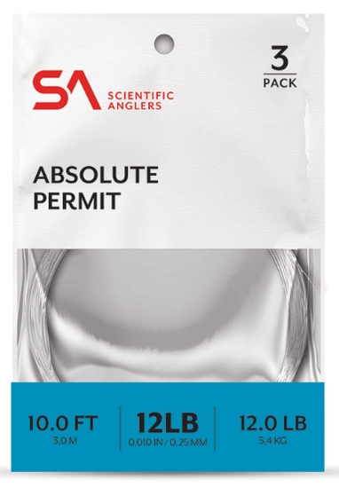 Scientific Anglers - Absolute Permit Leader 10' (3pc per pack).