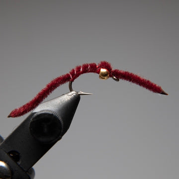 Bead Head San Juan Worm - Blood Red