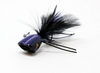 Double Barrel Bass Bug Popper Black