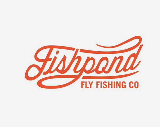 Fishpond - 14" Thermal Die Cut Heritage Sticker - Orange