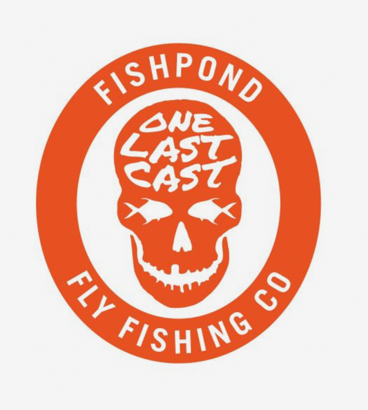 Fishpond - 4" Thermal Die Cut Sticker Last Call - Orange