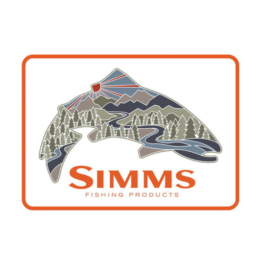 Simms Troutscape Sticker.